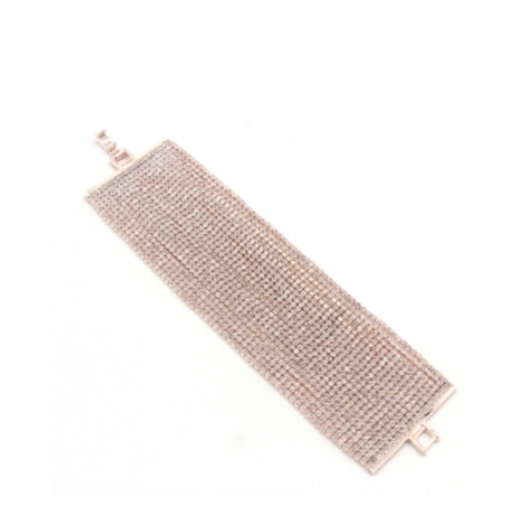 NEW - Gold Wide Rhinestone Bracelet